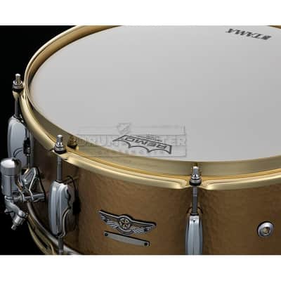 Tama Star Reserve Hand Hammered Brass 5.5x14 Snare Drum image 2