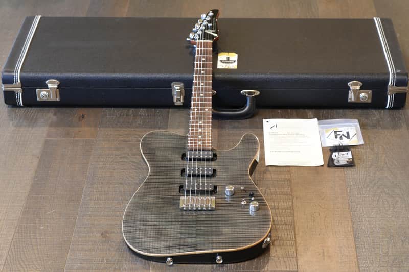 2004 Tom Anderson Cobra T Electric Guitar Trans Black + COA OHSC image 1