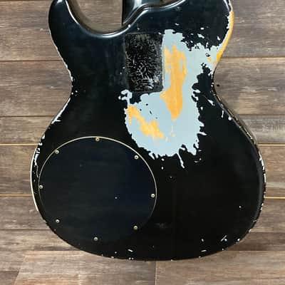 Mosrite Brass Rail The New 1976 Model Bicentennial Deluxe Black #17 Crazy Rare - Project Guitar image 6