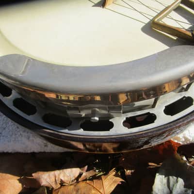 Gibson TB-00 Tenor Banjo, Early 1950's, One Piece Flange, Brass Tone Ring, Hang Tags, Case image 16