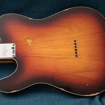 Custom Shop Fender 59 Telecaster, Custom Relic MN Wide-Fade Chocolate 3-Color, Sunburst 2022 - sunburst image 12