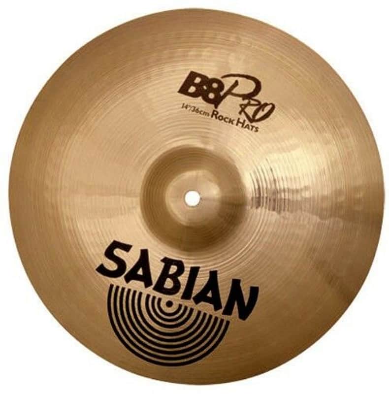 Immagine SABIAN BECKEN B8 Pro Rock Hats 14″ Ø 36 cm HI-HAT NEU heller und lauter Klang - 1