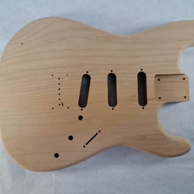 Unfinished Alder SSS Hardtail guitar body - fits Fender Strat Stratocaster necks J2395 image 1