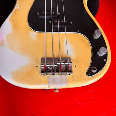 Fender Precision Bass with Maple Fretboard 1976 - Olympic White image 2