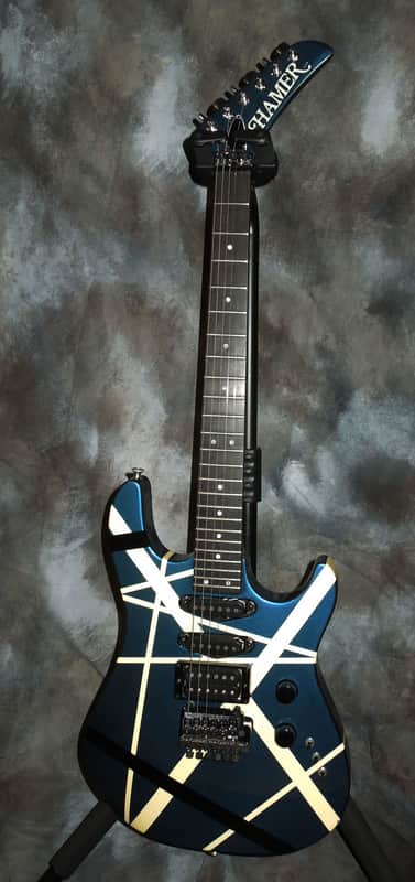 Hamer Chapparal 1980s EVH white and black stripe image 1