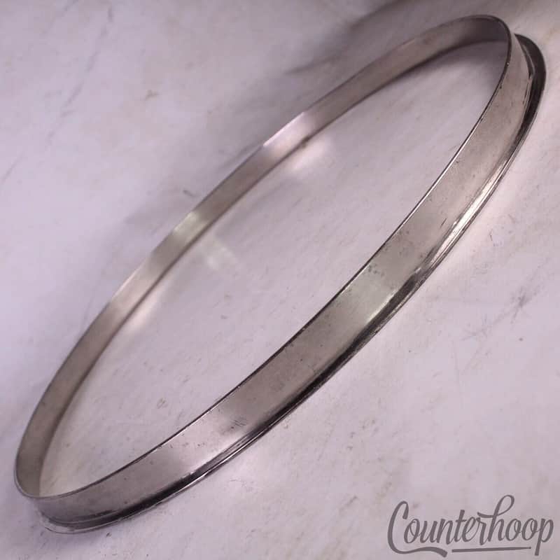 Slingerland 14"Single-Flange Snare/Tom Drum Rim/Hoop Nickel Brass Radio King 40s image 1