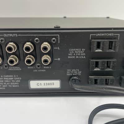 Carver C-1 Sonic Holography Preamplifier VTG USA Hi-Fi Stereo *TESTED WORKING image 5