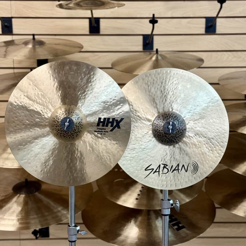 SABIAN 11502XCN 15" HHX COMPLEX MEDIUM HATS 1138g / 1480g - FLOOR MODEL image 1