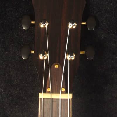 Handmade Baritone Ukulele, Solid Spalted Maple, Spalted Rosewood Cutaway, 4 String, Soft-bag, Bruce Wei UC19-2004 image 7