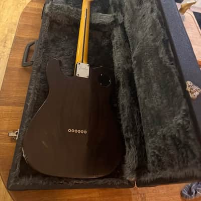 Fender Modern Player Telecaster Thinline Deluxe 2012 - 2018 - Black Transparent image 3
