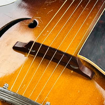 S.S. Stewart Archtop Guitar 1940s - Sunburst image 8