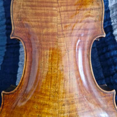 Carlo Anselmo northern Italy Handmade stradavarious copy antique - brown varnish 4/4 image 9
