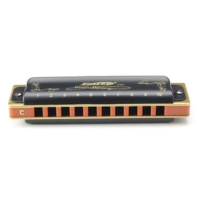 Easttop T008K 10 Hole Harp Diatonic Harmonica Bluesharp -Key of D image 2
