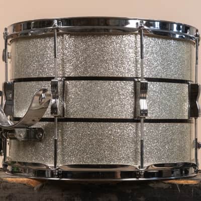 1972 Ludwig 10x14 Silver and Black Parade Master Snare Drum image 3