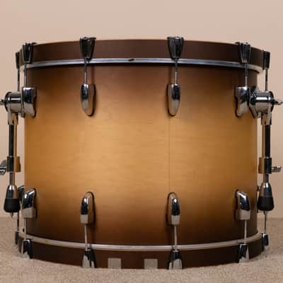 Pearl Masters Maple Complete 16x22 Satin Natural Burst Bass Drum image 6