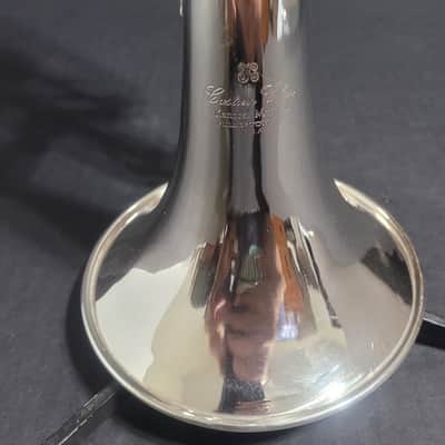 KANSTUL CUSTOM CLASS 3 VALVE SOPRANO G BUGLE , Mouthpiece & Case - Silver plated image 3