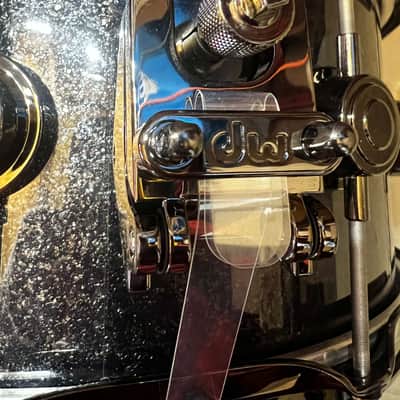 DW 6.5" x 14" Collectors Series Maple Snare Drum - Gun Metal Sparkle Glass w/ Black Nickel Hardware image 3