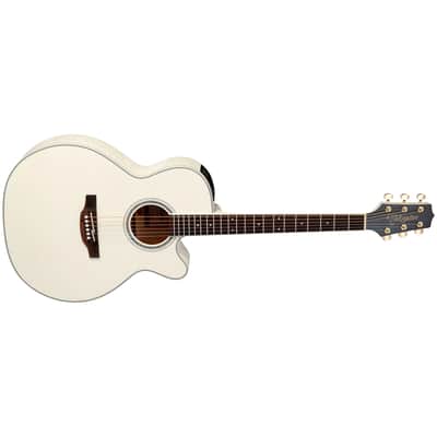 GN37CE PW NEX Cutaway Pearl White Takamine image 2