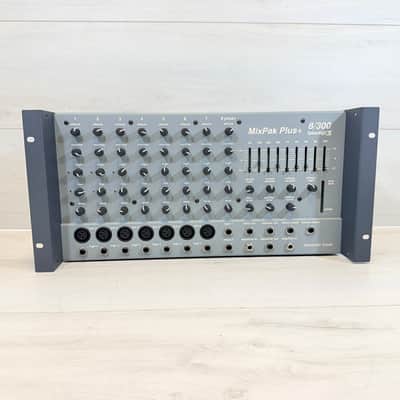 Biamp MixPak Plus+ 8/300 Powered Rack Mixer — Made in USA 1990's image 1