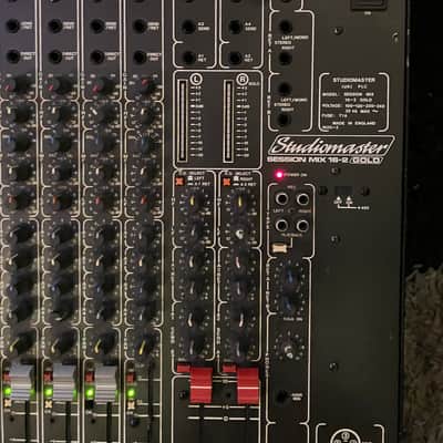 rare English mixer Studiomaster Session Mix16-2 Gold, England, Mixing Deck, vintage console, 4 aux buses, parametric eq image 11