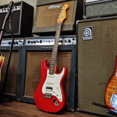 Fender GC USA Pro Stratocaster HSS with Hardshell Case - Crimson Red Transparent - 2015 image 1