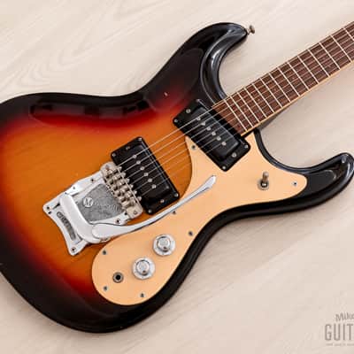 1978 Mosrite Ventures Model Vintage Guitar Sunburst w/ Moseley Vibrato, Case image 1