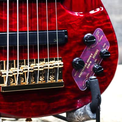 Yamaha TRBJP2 John Patitucci Signature Translucent Dark Red Electric Bass w/Case image 8