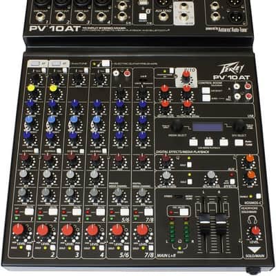 PEAVEY PV10AT Built-in Antares Live Pitch Correction USB FX Audio Mixer image 1