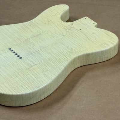 2162g Kohlin Guitars T-Type Roasted Pine replacement body Aged Nitro Relic Butterscotch Made in Sweden fits Fender Telecaster necks image 14