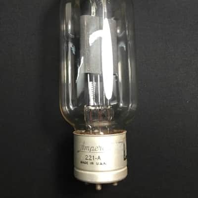 AMPEREX 221-1 Black Plate Large TRANSMITTING VACUUM TUBE USA Tested Y.7321-D image 1