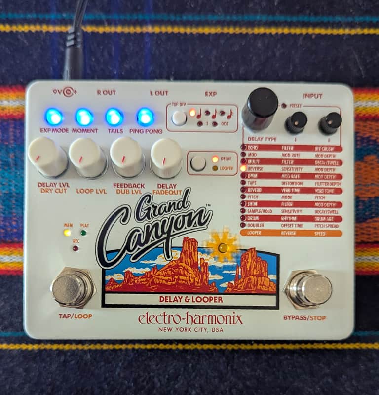 Electro-Harmonix Grand Canyon Delay and Looper 2018 - Present - White image 1
