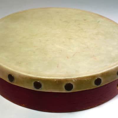 Ludwig 1930's Vintage School Tambourine with Hand Drum image 7