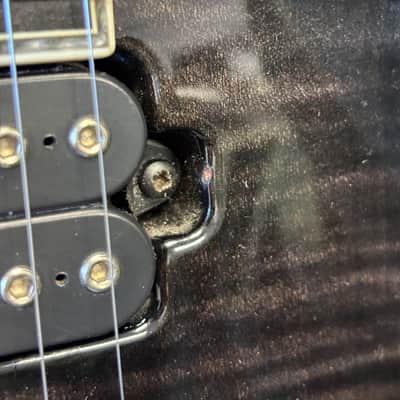 Mayones Regius 7M Baritone 2012 Translucent Graphite Gloss 7 String Guitar image 4
