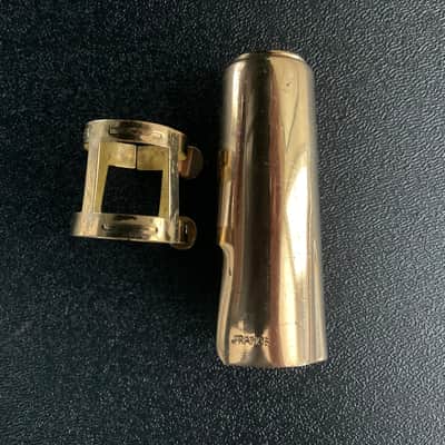 VANDOREN ALTO SAX LIGATURE Vintage VANDOREN Reversed Screw Alto Sax Ligature Undetermined Vintage - All Brass image 4