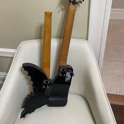 Rick Kelly  Double neck butterfly guitar  Wood image 2