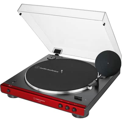 Audio-Technica AT-LP60XBT-RD Belt-Drive Bluetooth Turntable + Mat & 2Yr Warranty image 3