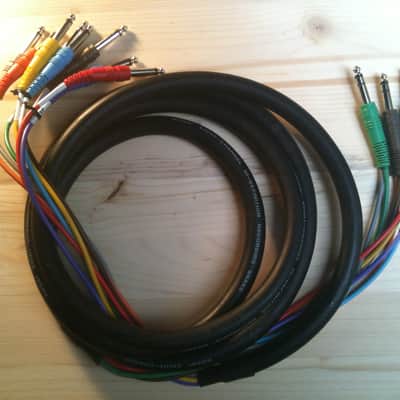 Hosa STP803 STP-803 1/4" TRS to Dual 1/4" TS Insert Snake - 3 Meter
