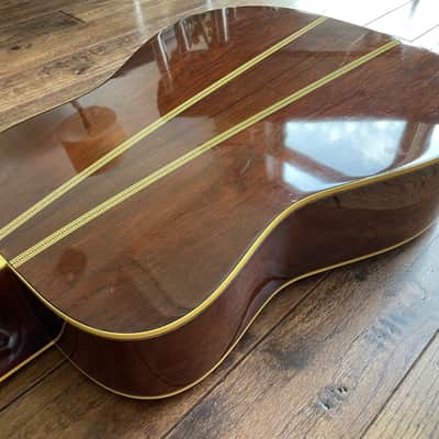 1970s Yamaha FG-401 Acoustic Dreadnought Guitar MIJ Orange Label Nippon Factory w/ HSC martin guild image 13