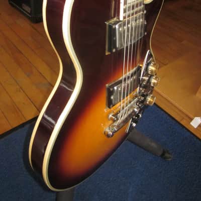 Harmony Effector Vintage 1970s Electric Guitar Les Paul Copy Tobacco Burst w/ Hard Case image 15