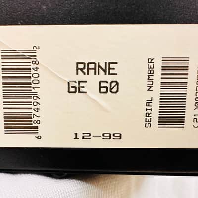 RANE GE-60 Dual Channel Graphic Equalizer GE60 31-Band EQ 2 Channel image 10