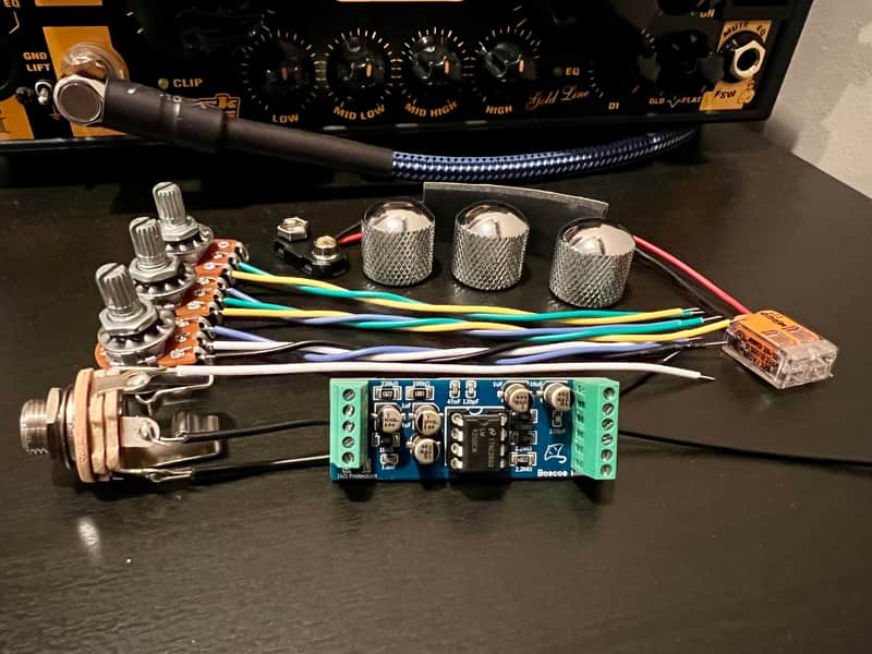 Boscoe MMSR77 kit - Classic Music Man StingRay Bass 2-band Preamp Replica image 1