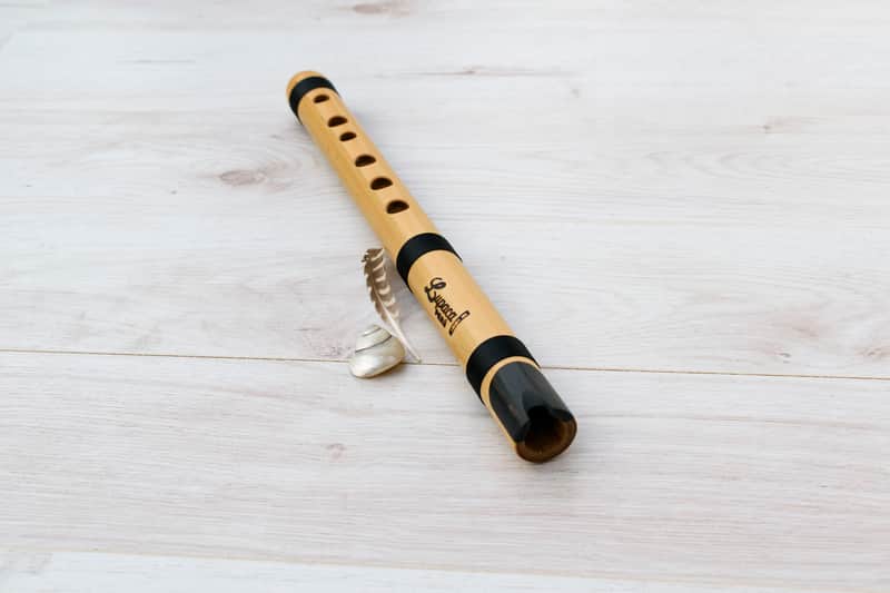 Bamboo Flute & Ebony ~ Quenacho Lupaca Key in D image 1