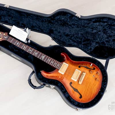2004 Paul Reed Smith Hollowbody II Piezo Artist Package Violin Amber Burst w/ Case, Tags image 21