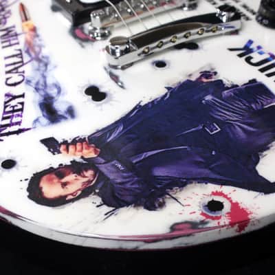 Custom Painted and Upgraded Epiphone Les Paul Studio LT-Aged and Worn With Graphics And Matching Headstock image 18