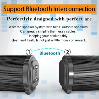 Wireless Studio Sound Bar System with Subwoofer – 4-Speaker Bluetooth Audio Monitor image 6