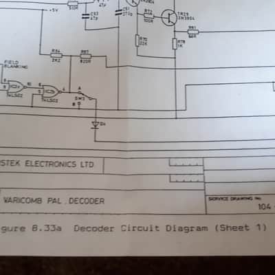 Service Manual for Vistek Electronics Ltd PAL  Varicomb Decoder Type V4021 1987 image 11