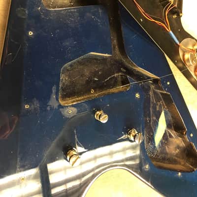 Gibson Flying V Bass 1981 Transparent Blue image 15
