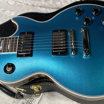 NEW! Gibson Les Paul Custom Axcess - One Of A Kind - ABSOLUTELY KILLER Flame Underneath Ice Blue Sparkle Finish! Only 7.5 lbs - Stinger Headstock - Authorized Dealer - G07381 image 10