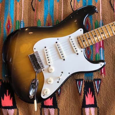 1957 Fender Stratocaster 2TSB Sunburst Refinished Body & Neck image 5