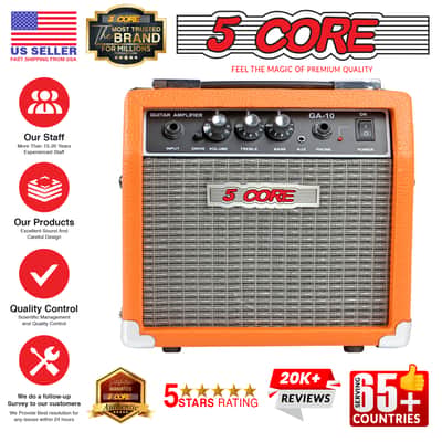 5 Core Guitar AMP 10W 1x5" Electric Guitar Amplifier Classical Practice Bass Acoustic Guitar Combo GA 10 ORG image 14